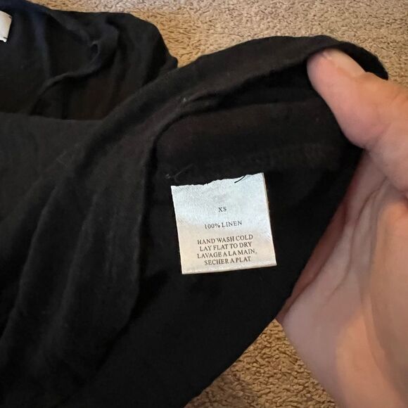 Brochu walker xs black linen top - Picture 5 of 6